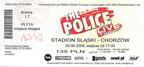 The Police – wspomnienie koncertu