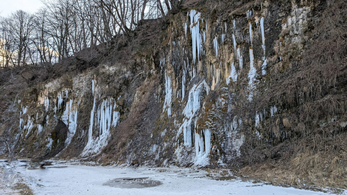 Lodospady w Beskidzie Niskim