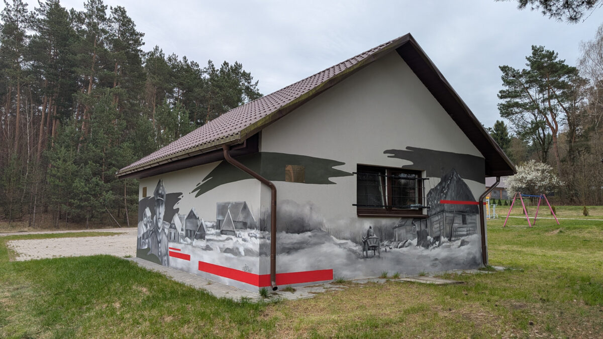 Zaboreczno: partyzancki mural Andrejkowa